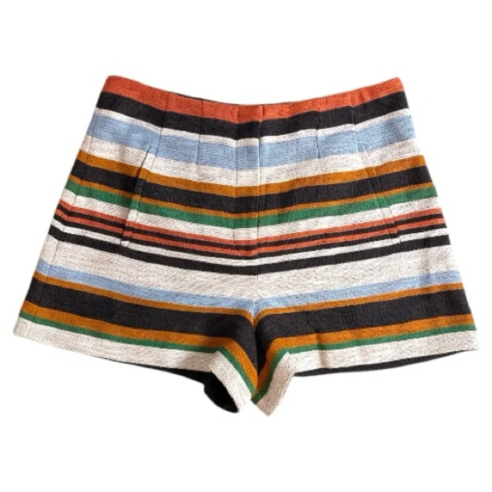 Veronica Beard Jazmin Striped High-Waist Shorts Size 10 EUC $350+ - Picture 5 of 12